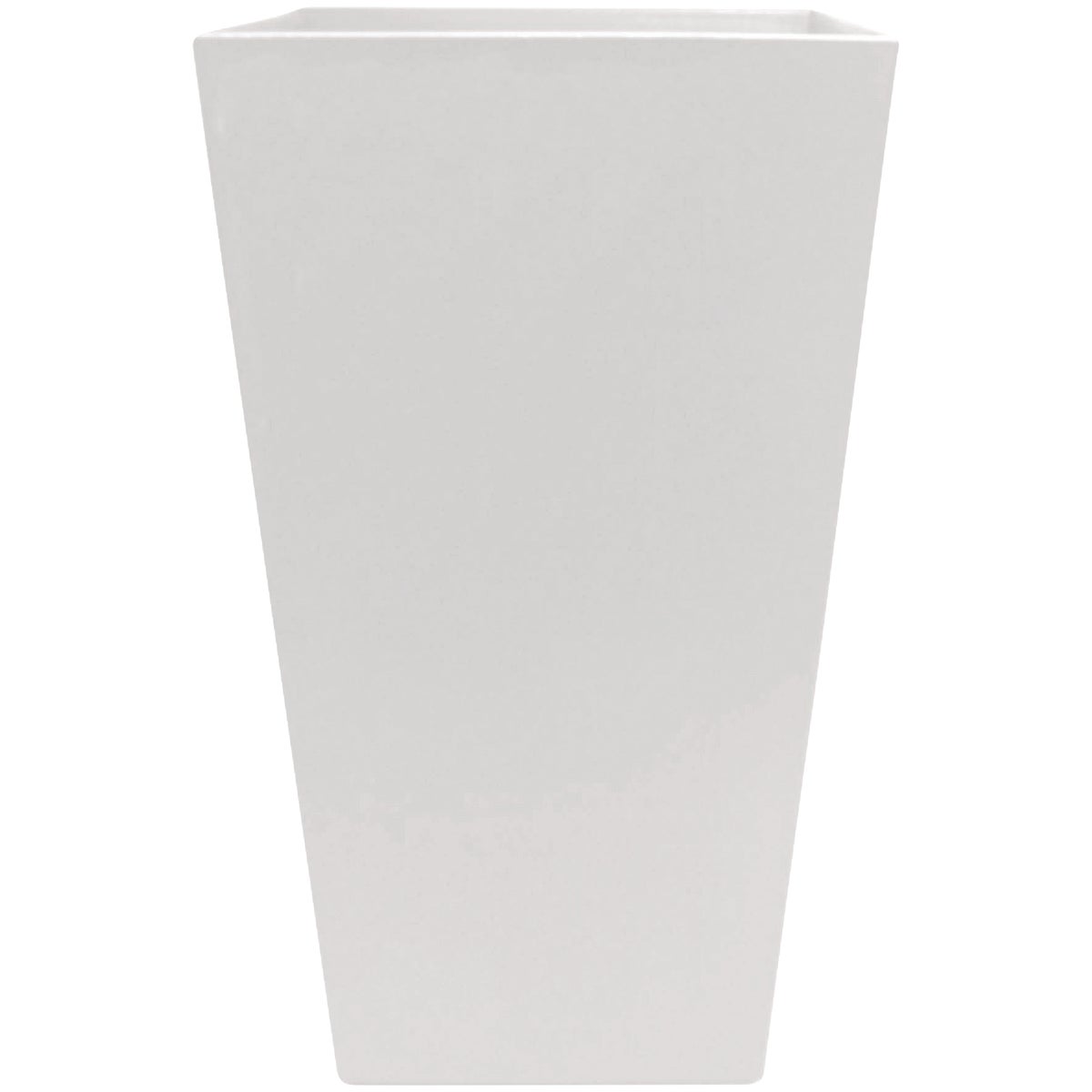 Bloem Finley 20 In. Tall Square Recycled Ocean Plastic Casper White Planter