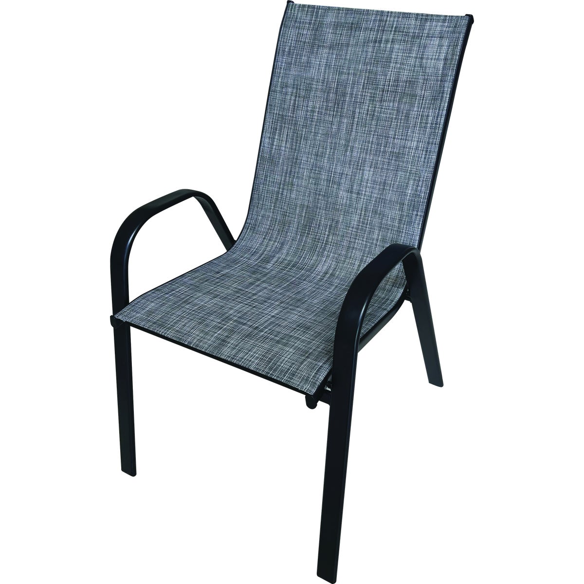 Sun-Ray Gray Sling Outdoor Stackable Chair