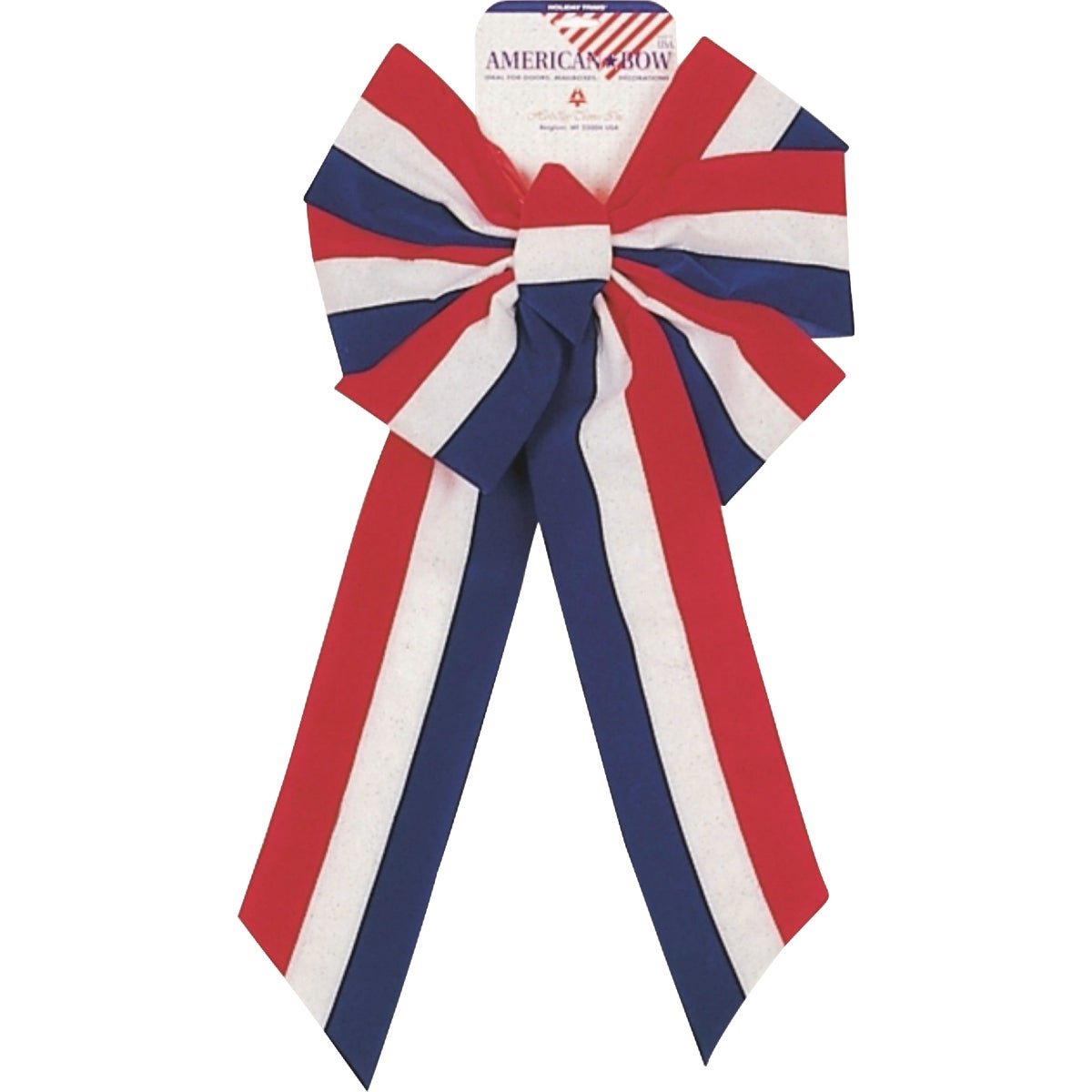 Holiday Trims 7-Loop Velvet Elegant Patriotic Bow
