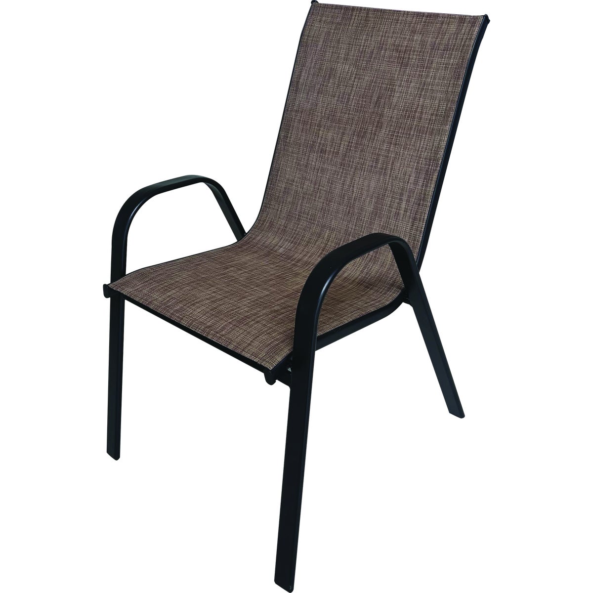 Sun-Ray Mocha Sling Outdoor Stackable Chair
