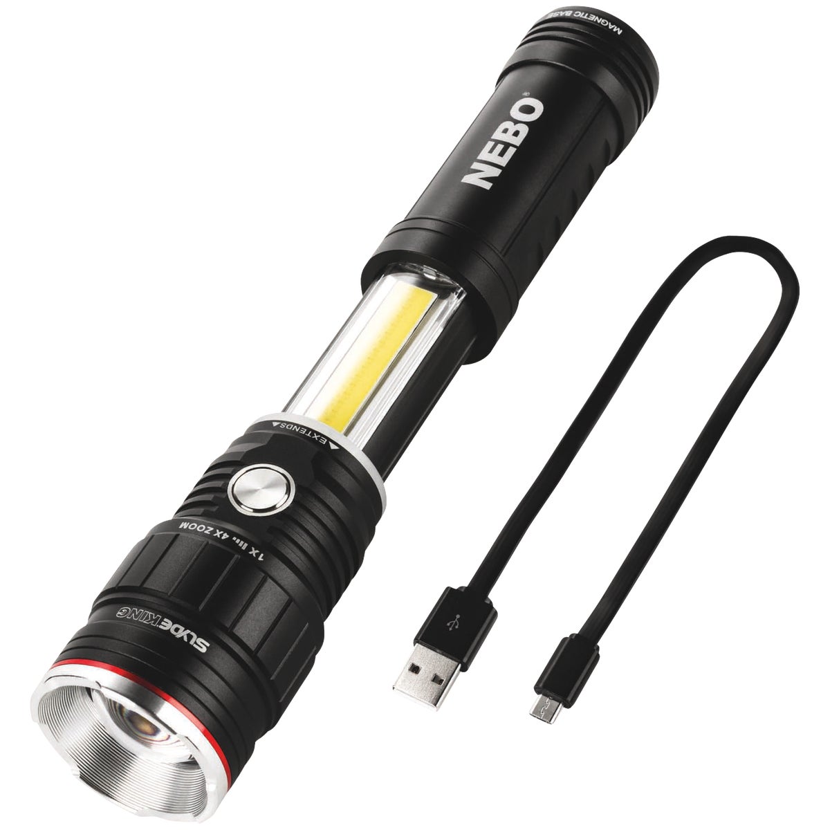 Nebo Slyde King LED Anodized Aluminum 500 Lm. Rechargeable Flashlight