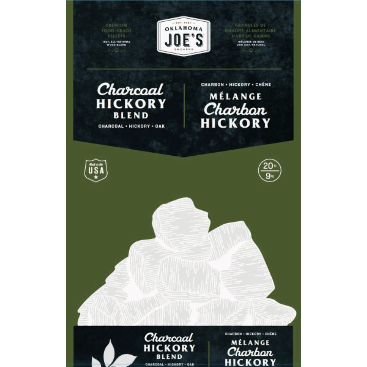 Oklahoma Joe's 20 Lb. Char-Hickory Charcoal & Wood Pellet Blend