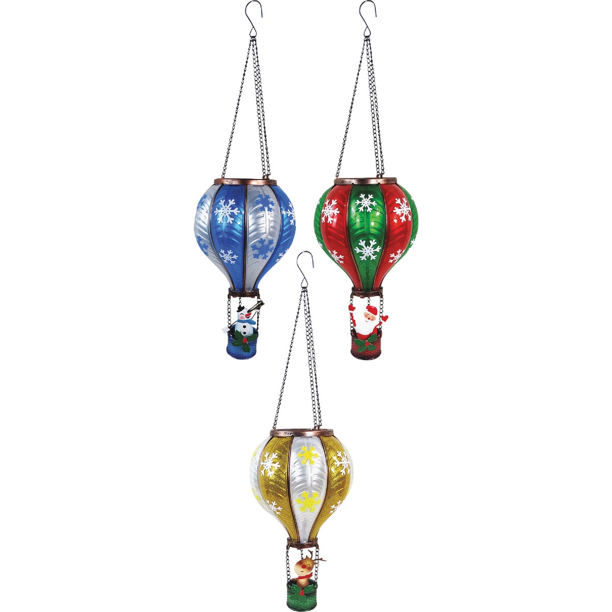 Alpine 36 In. LED Solar Metal Shepherd's Hook with Red Lantern