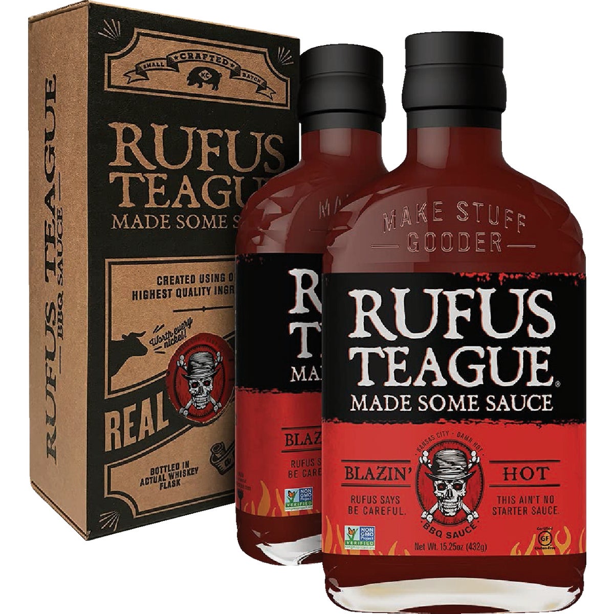 Rufus Teague Blazin' Hot 15.25 Oz. BBQ Sauce