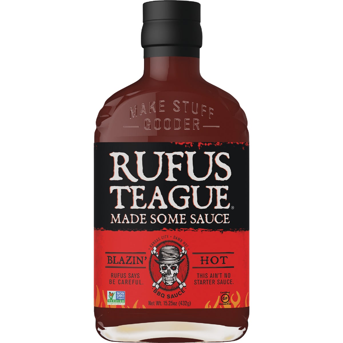 Rufus Teague Blazin' Hot 15.25 Oz. BBQ Sauce