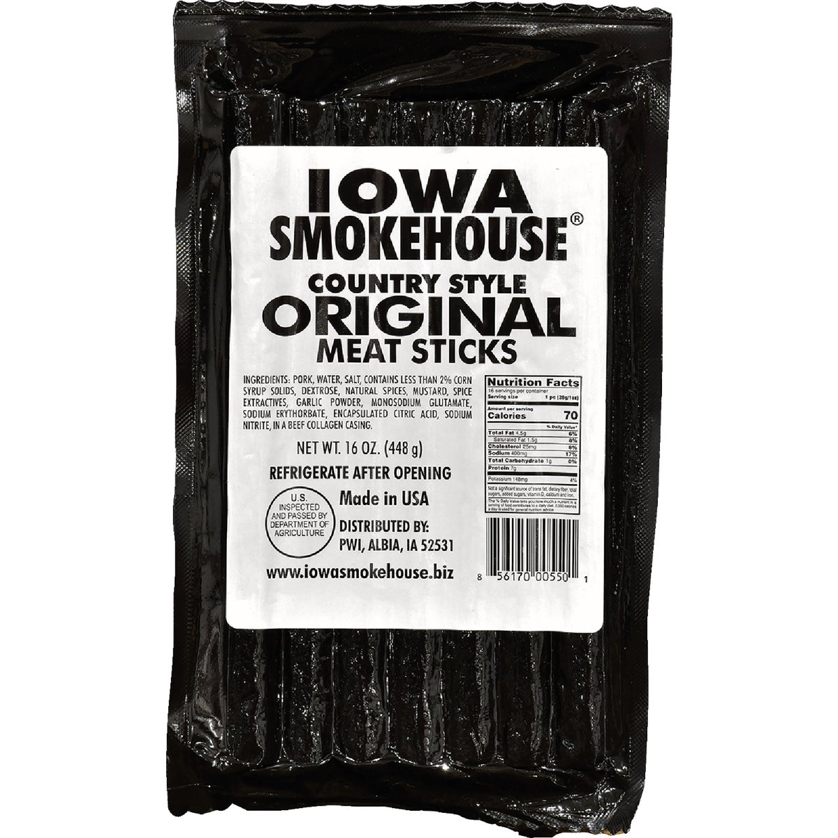 Iowa Smokehouse 16 Oz. Original Country Style Meat Stick