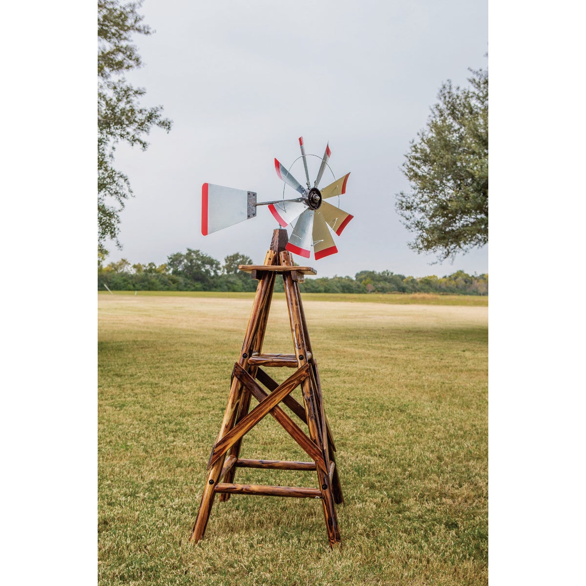 Leigh Country 6.5 Ft. Char-Log Windmill