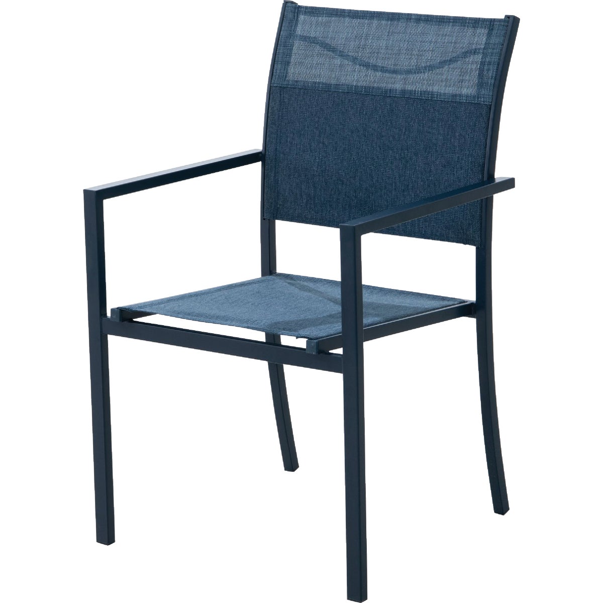 Heavy Duty Steel Blue Sling Chair