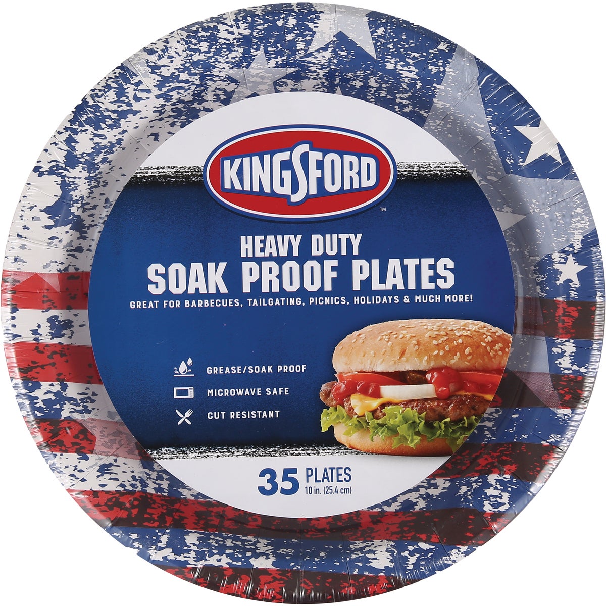 Kingsford 10 In. Round Heavy-Duty Paper Plate (35-Count)