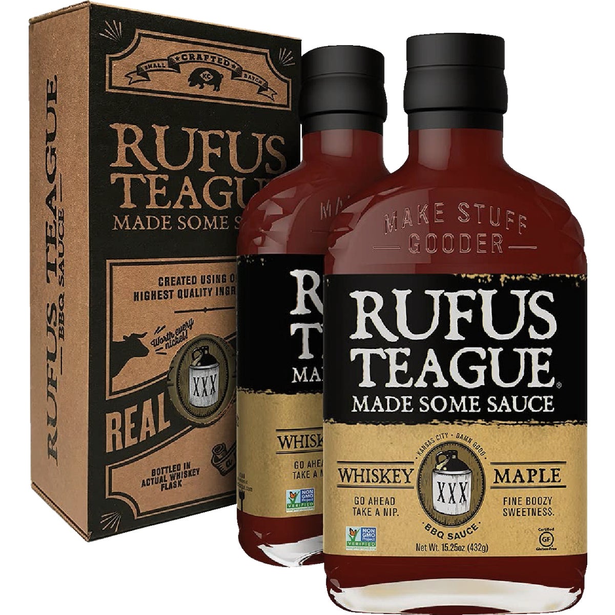 Rufus Teague Whiskey Maple 15.25 Oz. BBQ Sauce