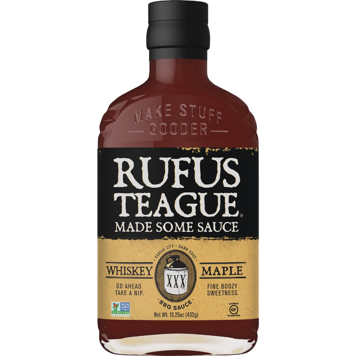 Rufus Teague Whiskey Maple 15.25 Oz. BBQ Sauce