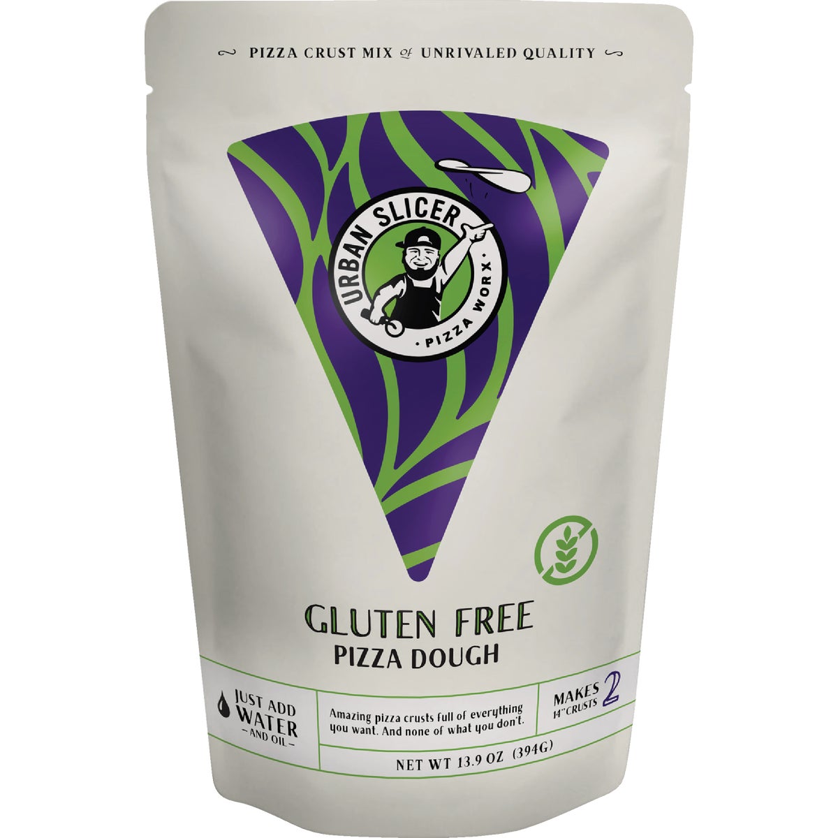 Urban Slicer Pizza Worx 13.9 Oz. Gluten Free Pizza Dough Mix