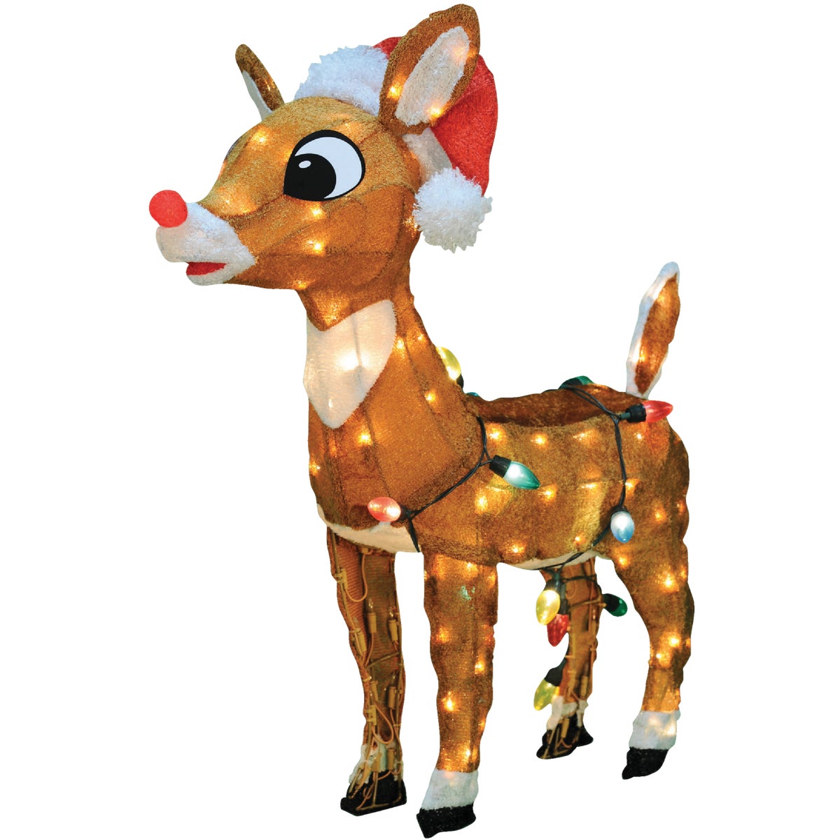 24″ P/L RUDOLPH W/LIGHTS