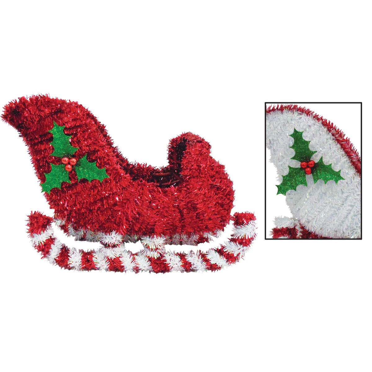 13″ 3D TINSEL SLEIGH