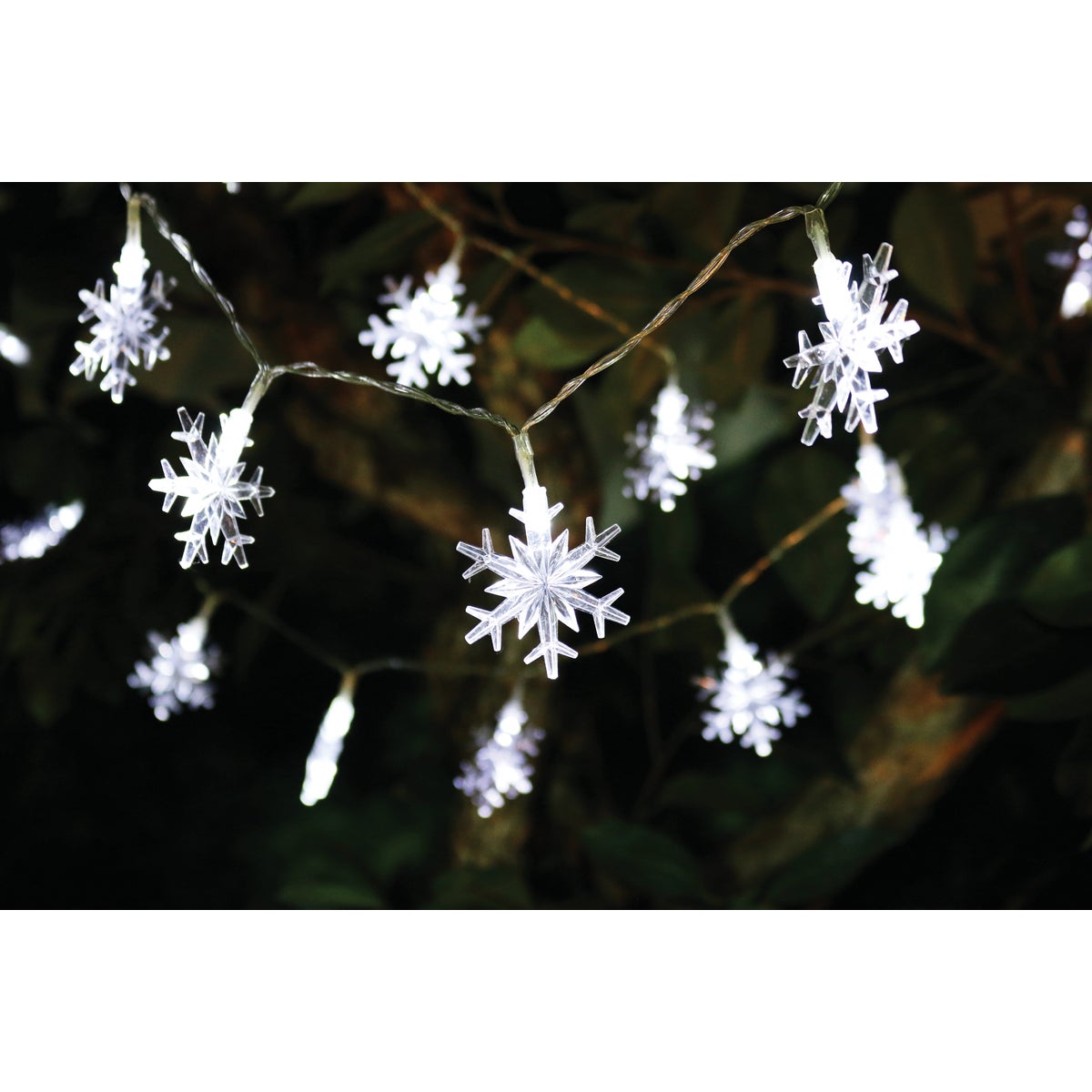 SNOWFLAKE B/O LIGHT SET