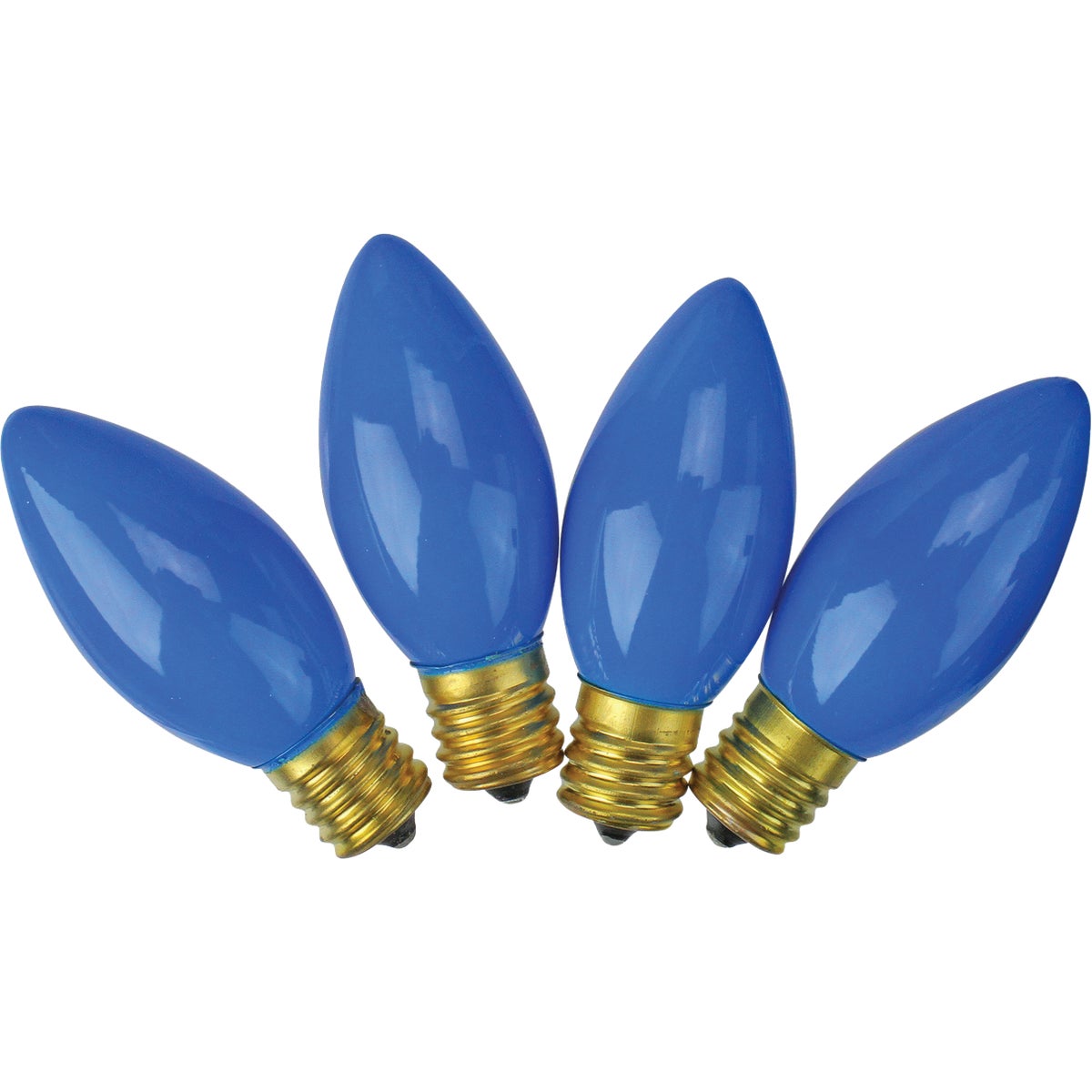 J Hofert C9 Blue Ceramic 125V Replacement Light Bulb (4-Pack)