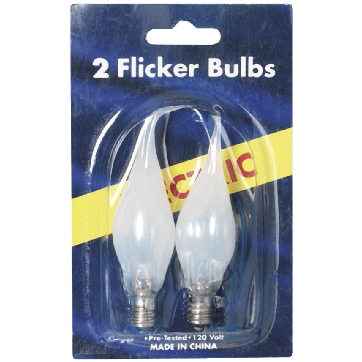 J Hofert Frosted 5W Bent Tip Flicker Candle Light Bulb (2-Pack)