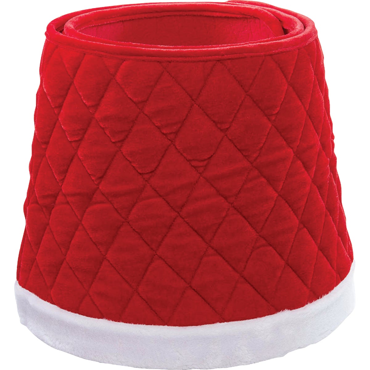 Kurt Adler 28 In. Quilted Red Velvet Tree Collar