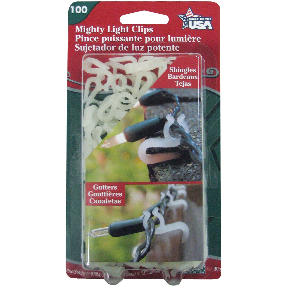 Adams White Gutter & Shingle Mighty Light Clips (100-Pack)