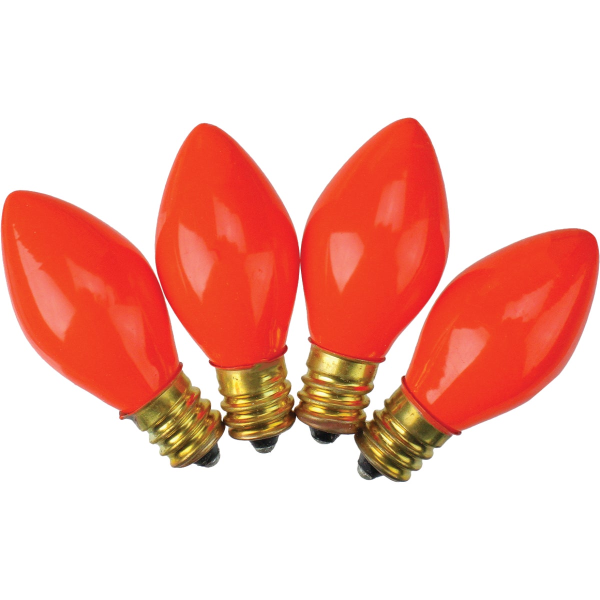 4PK C7 ORANGE CERAM BULB