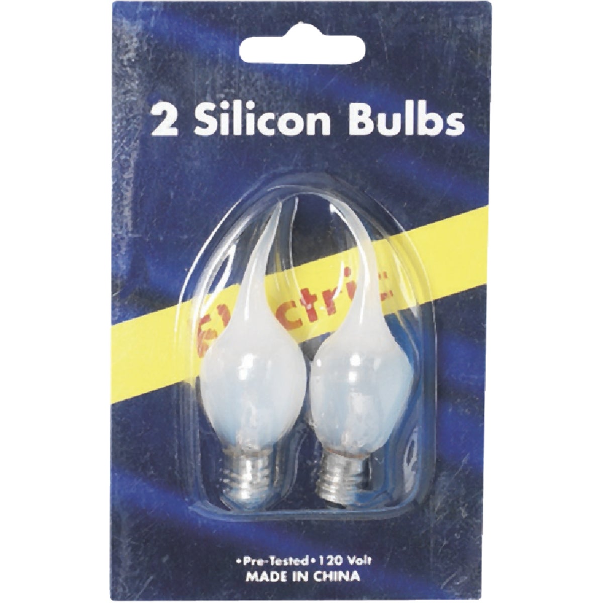 J Hofert Frosted 5W Bent Tip Silicone Candle Light Bulb (2-Pack)