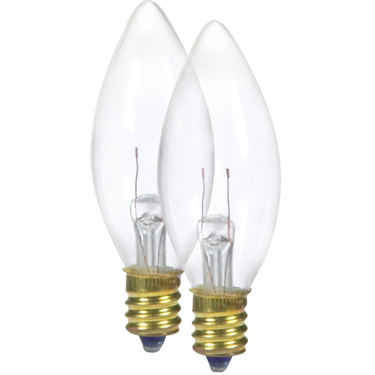 J Hofert Clear 3W Torpedo Candle Light Bulb (2-Pack)