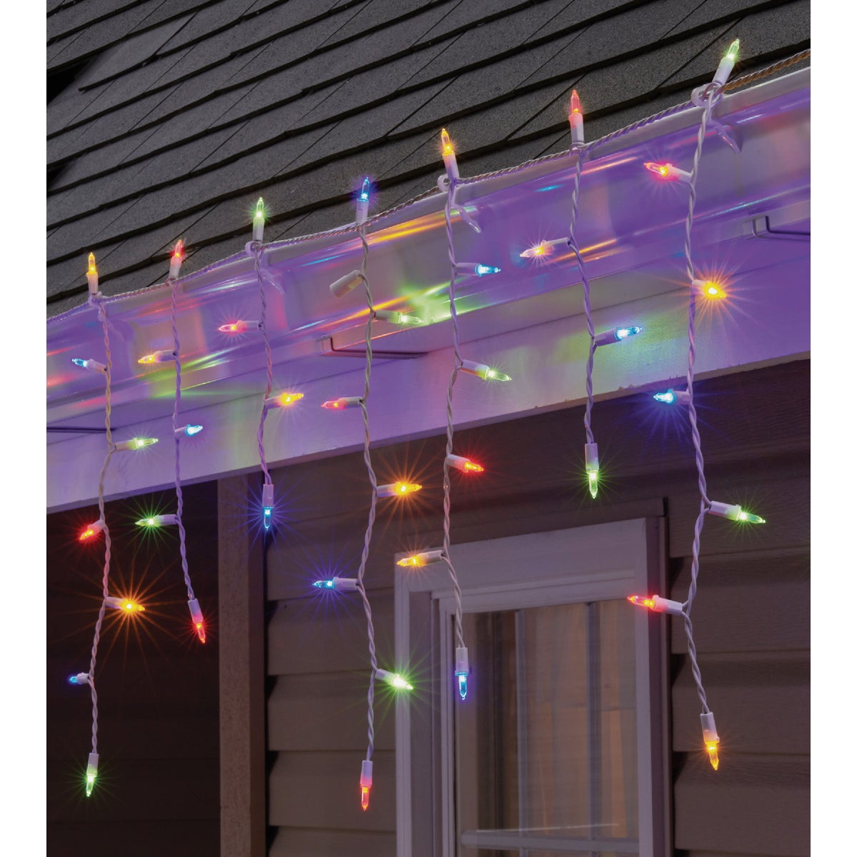 SYLVANIA 100 Lt Staylit Traditional Glow Glass Mini LED Multi Icicle