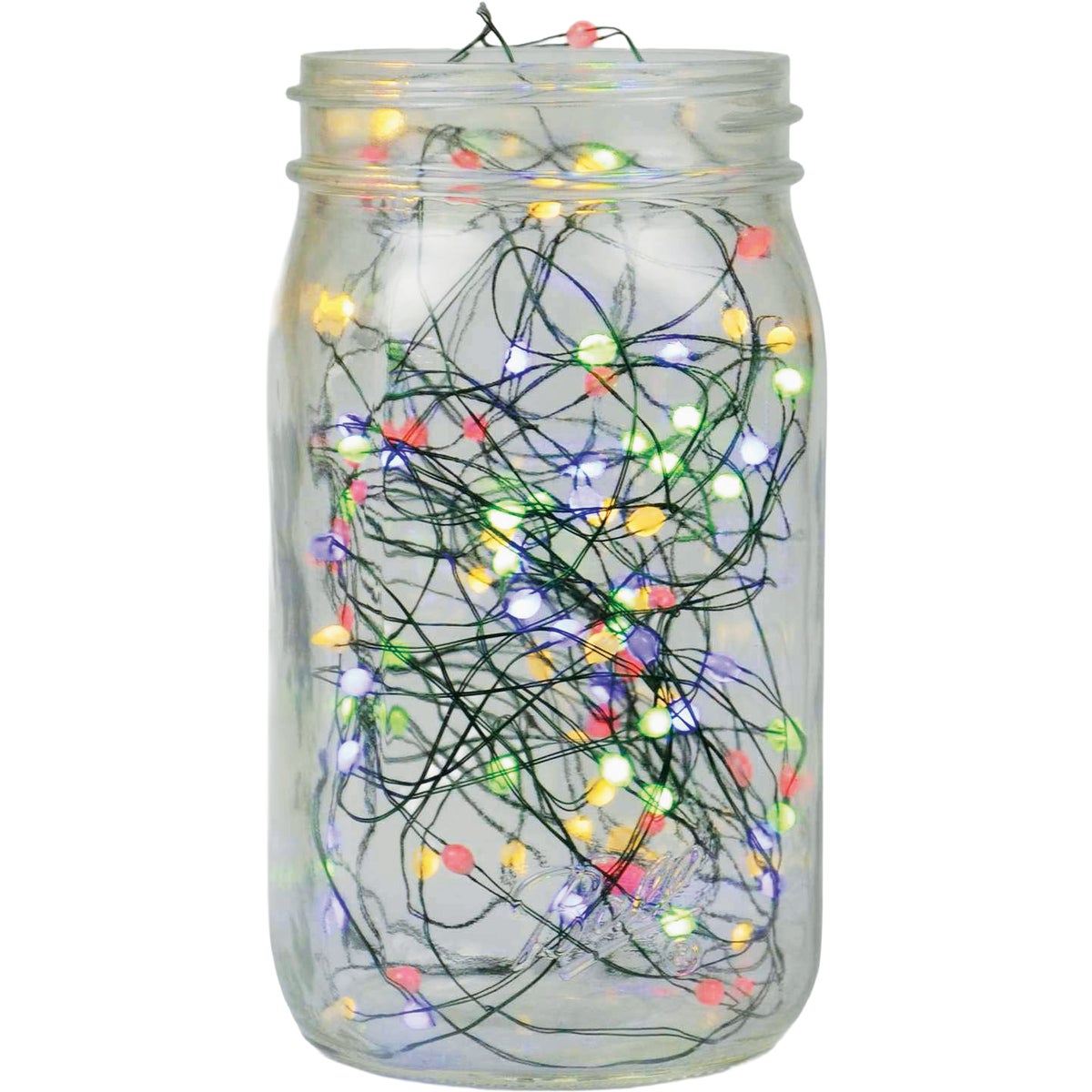 Holiday Bright Lights 100-Bulb Multi Color Seed Micro LED Light Set with Green Wire