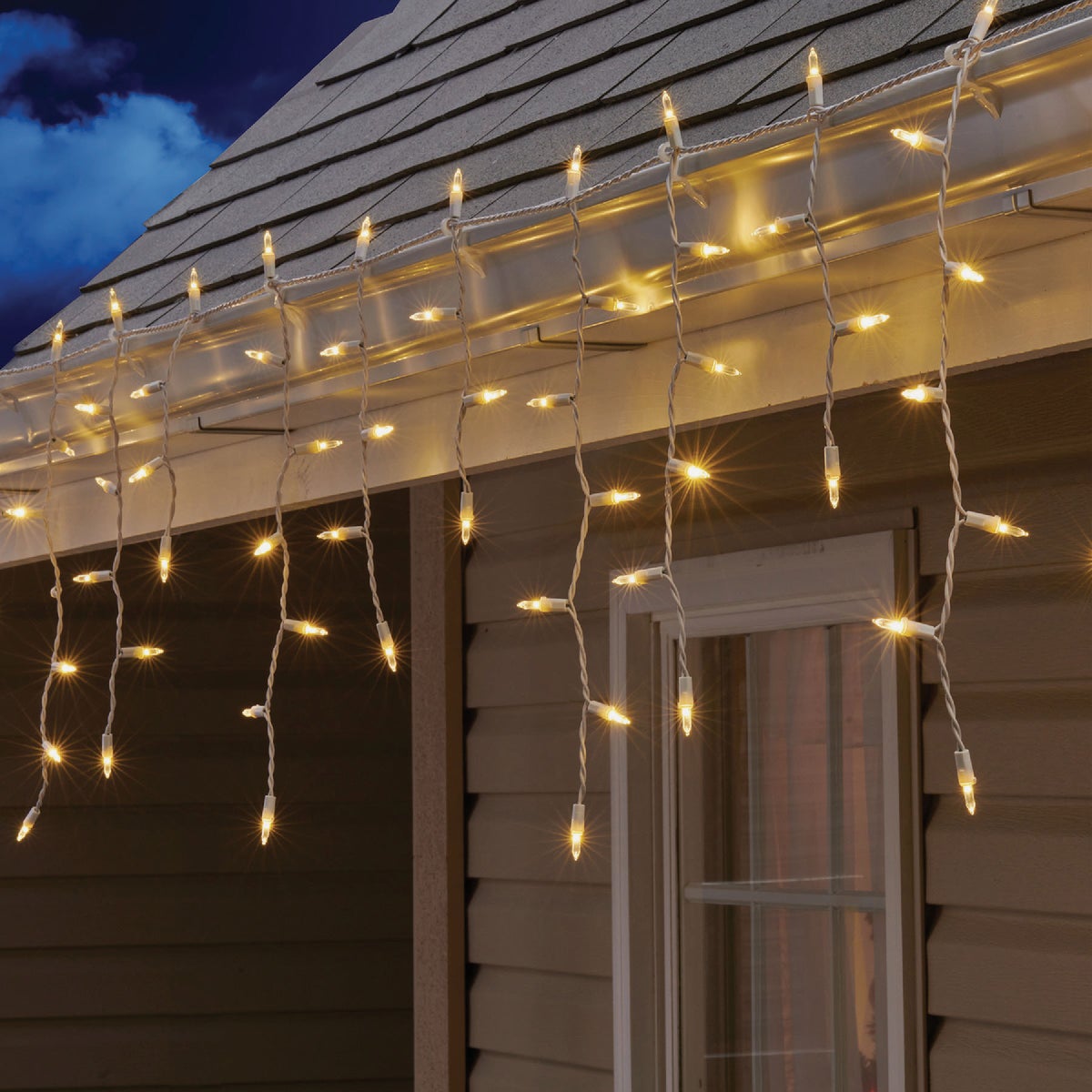 SYLVANIA 100 Lt Staylit Traditional Glow Glass Mini LED  Warm White Icicle
