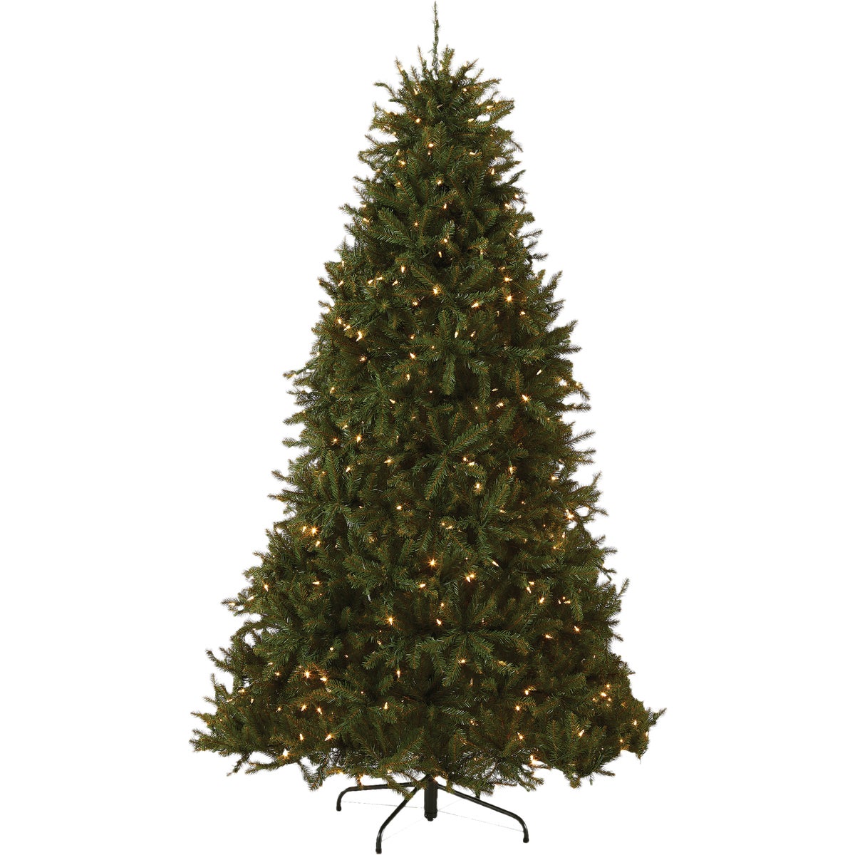 National Tree Company 7.5 Ft. Dunhill Fir 700 Dual Color LED Hinged Prelit Artificial Christmas Tree