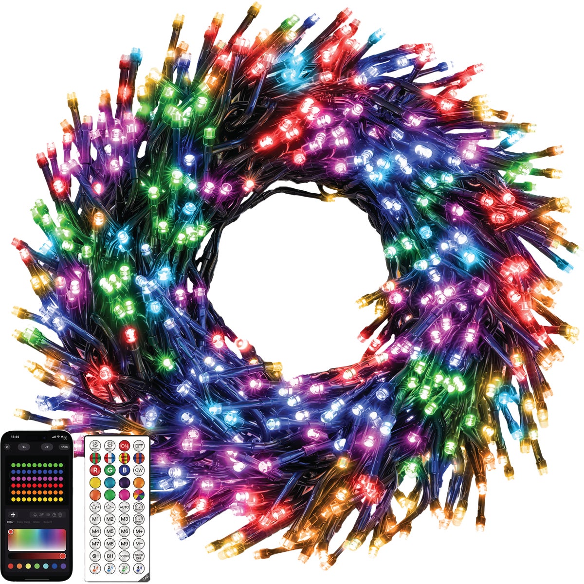 Ollny RGBIC 400-Bulb LED Smart Cluster Light Set