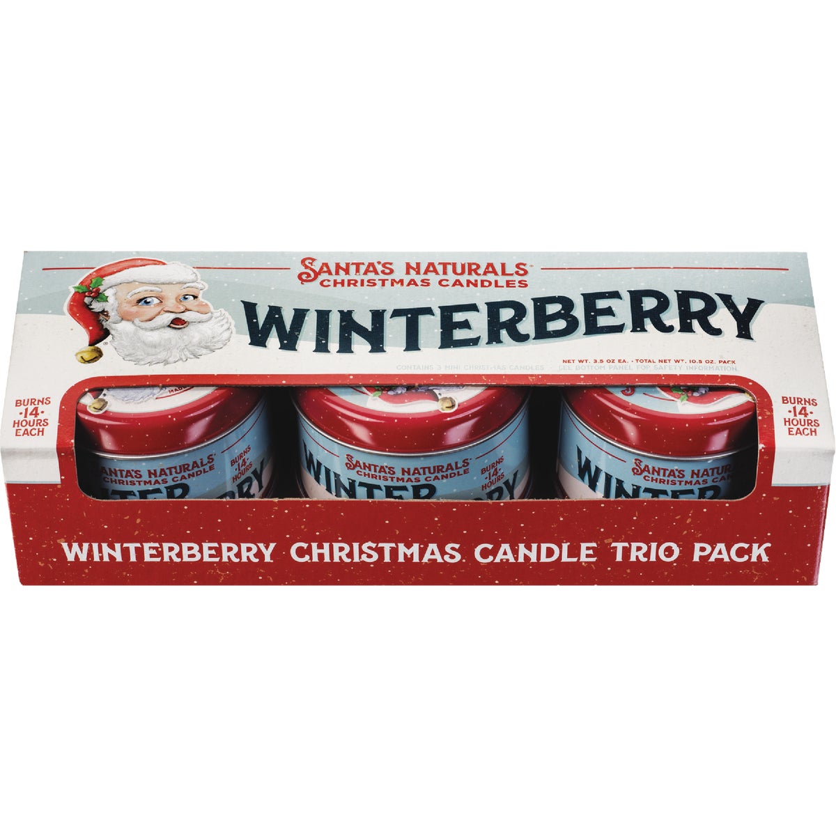 Santa's Naturals 3.5 Oz. Winter Berry Candle Trio (3-Pack)