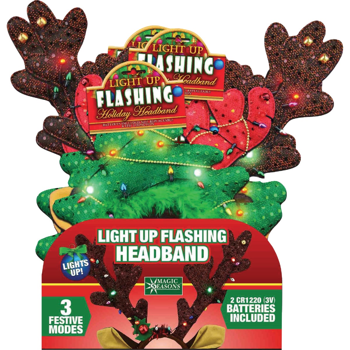 Magic Seasons Light Up Holiday Headbands
