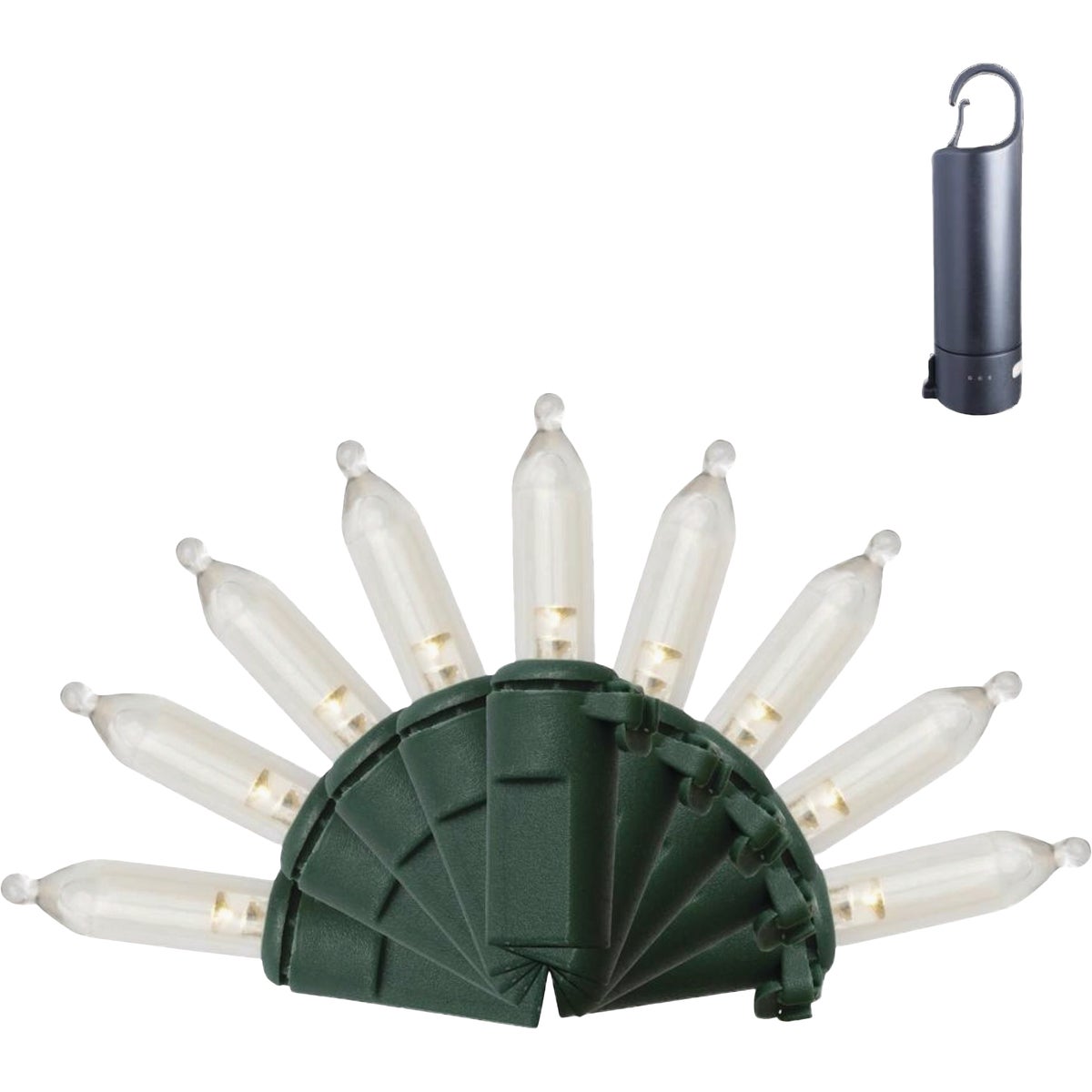 Holiday Bright Lights 50-Bulb Warm White T5 Rechargeable Light Set with Power Bank