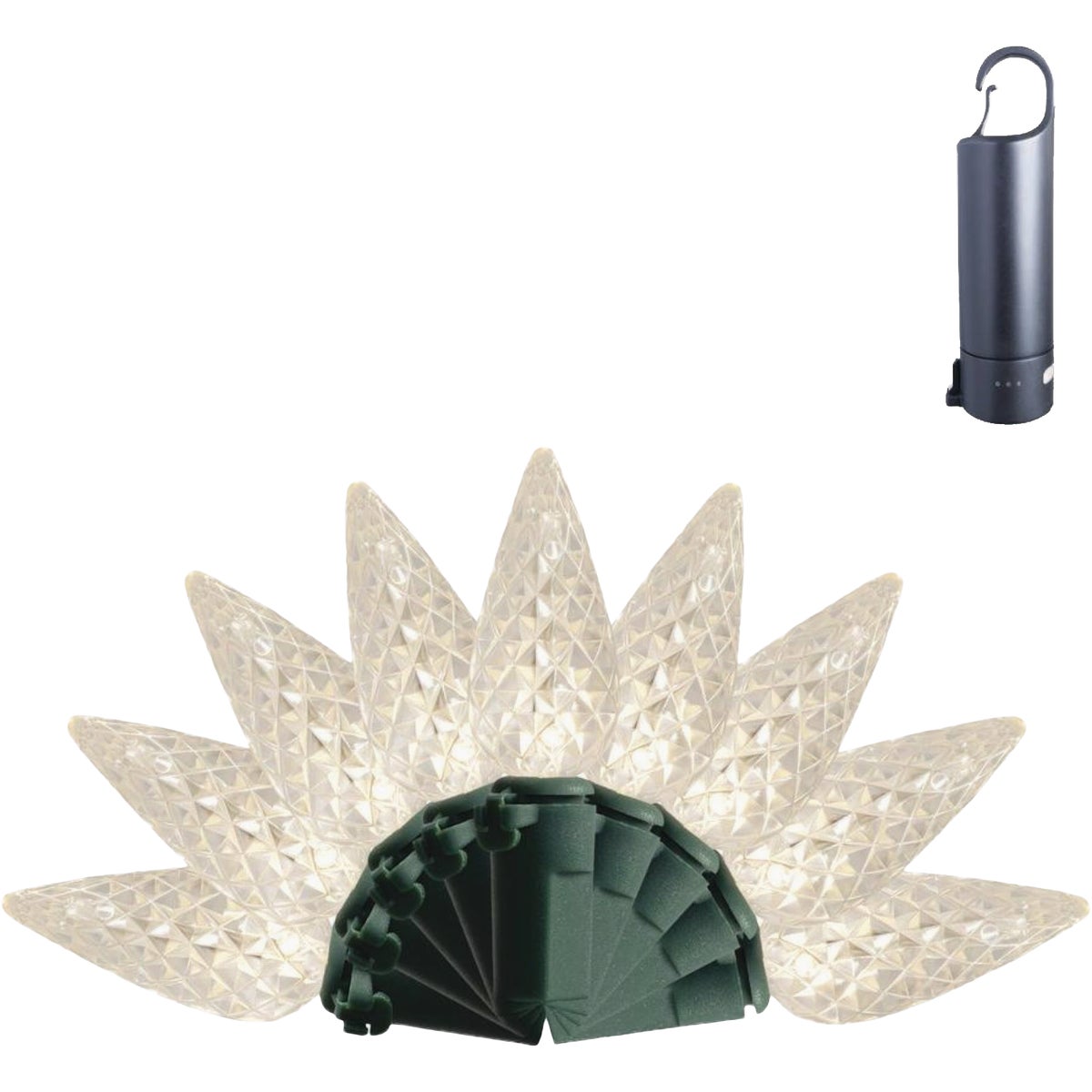 Holiday Bright Lights 50-Bulb Warm White C6 Rechargeable Light Set with Power Bank