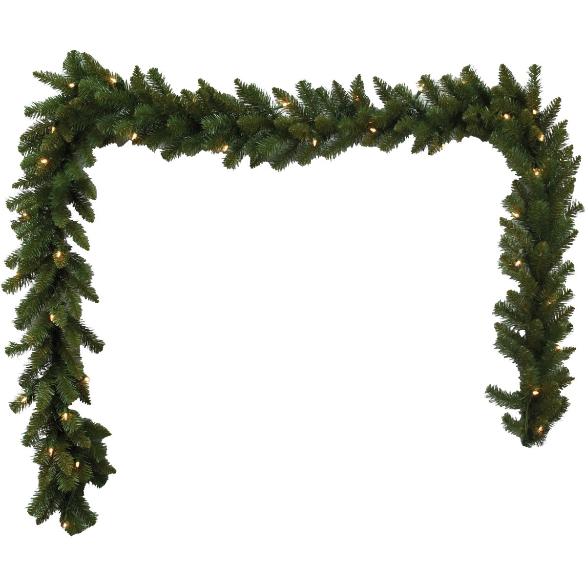 Holiday Wonderland 9 Ft. 200-Tip Prelit Multi-Color Incandescent PVC Garland