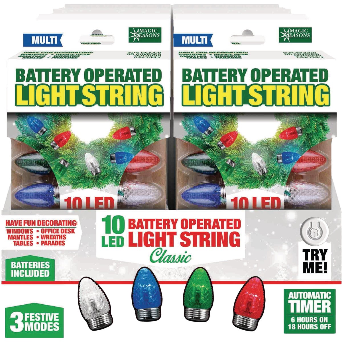 Magic Seasons Multi-Colored Classic Bulb Light String