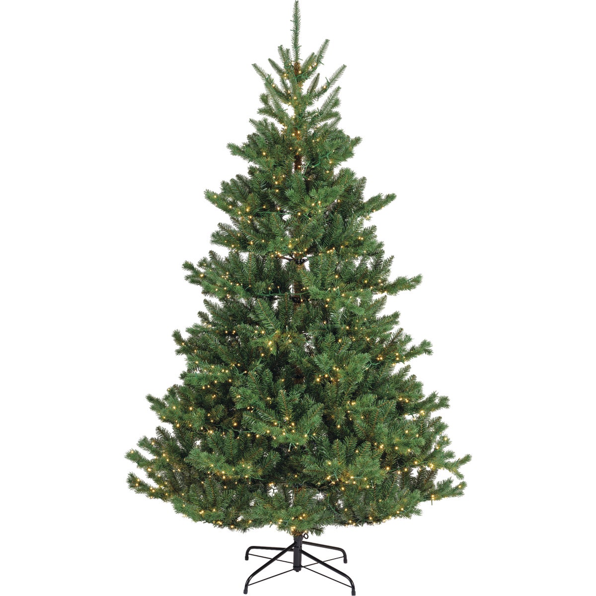 Everlands 7.5 Ft. Warm White/Multi LED Alba Fir Christmas Tree
