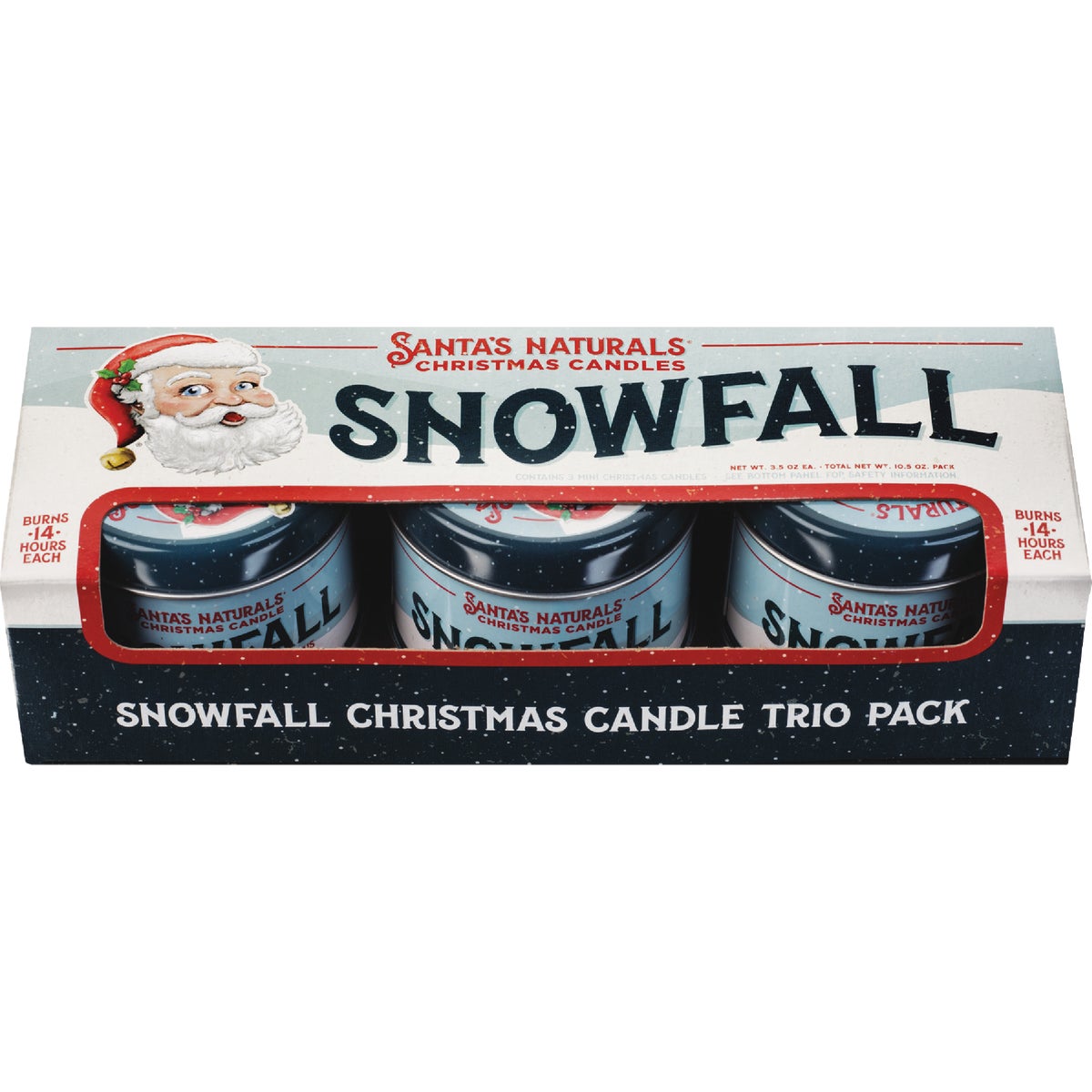 Santa's Naturals 3.5 Oz. Snowfall Candle Trio (3-Pack)