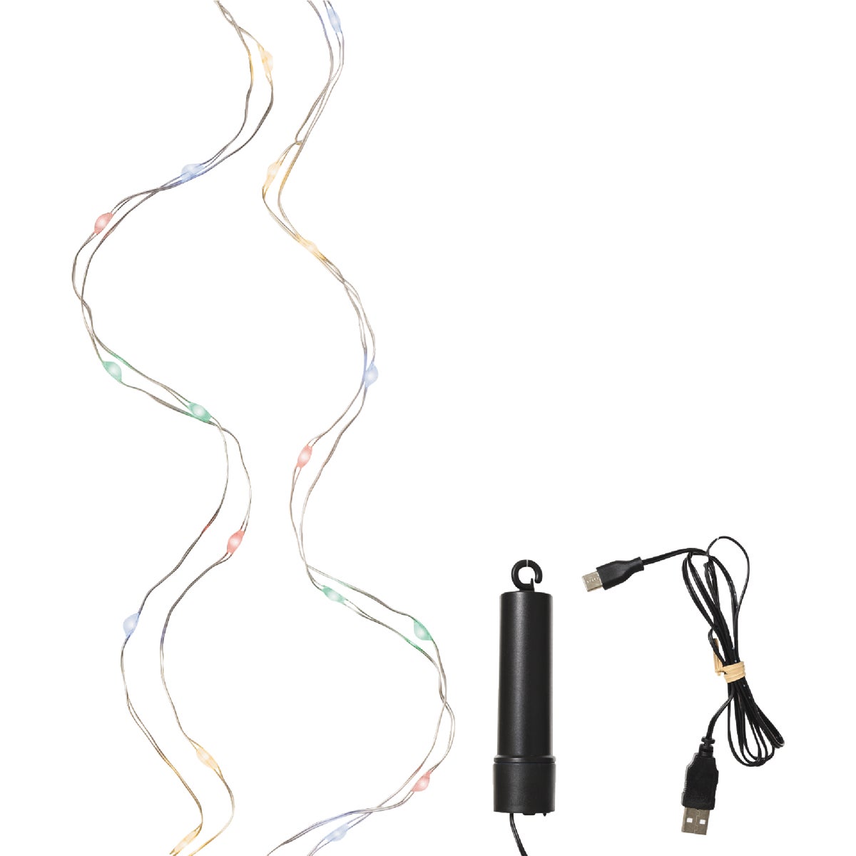 Lumineo 50-Bulb Multi Micro LED Duracharge Battery Operated Light Set