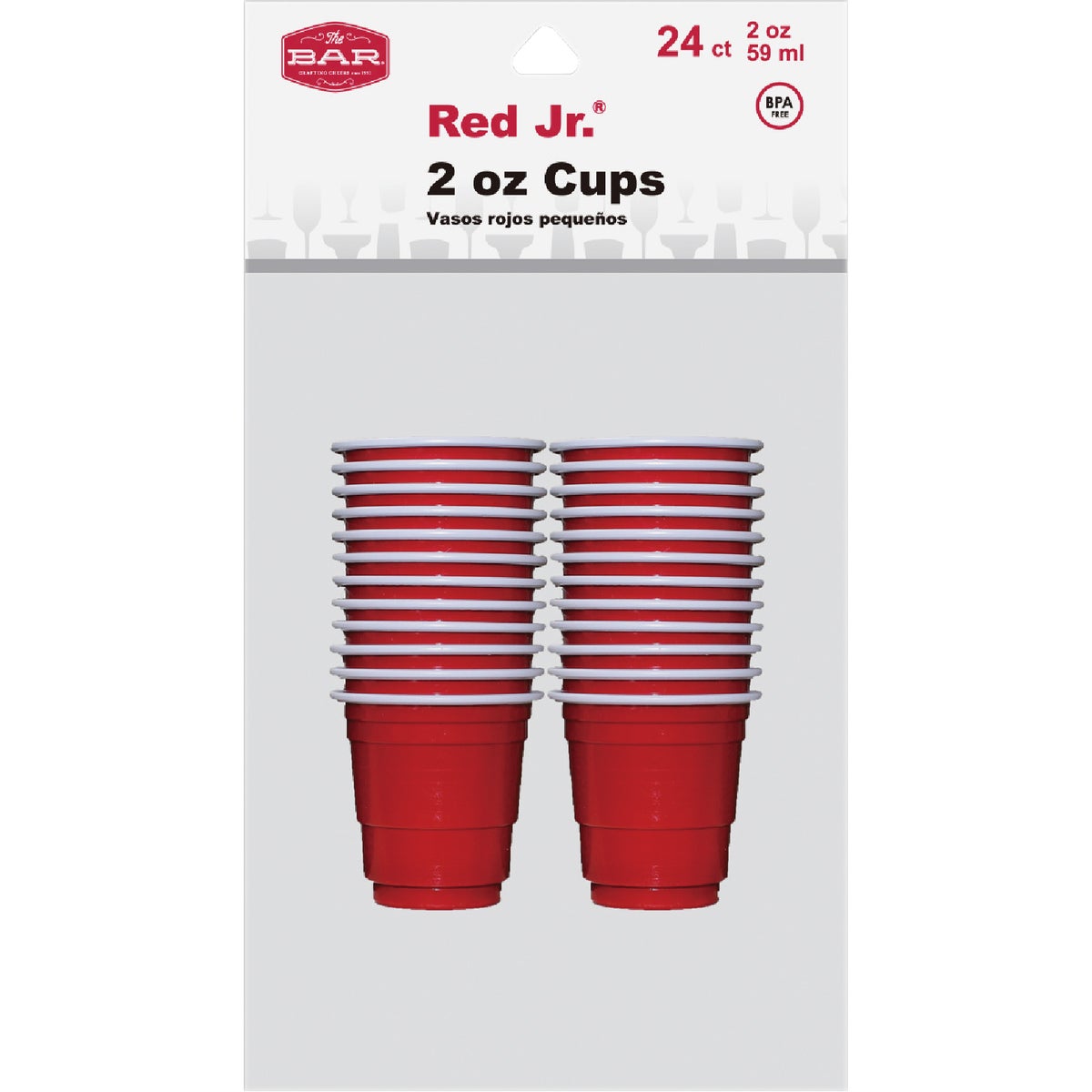 24PK 2OZ RED JR CUPS