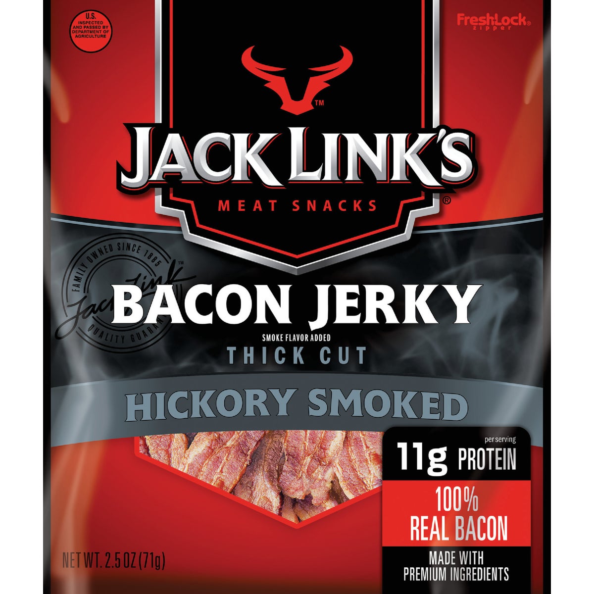 Jack Link's 2.5 Oz. Thick Cut Hickory Smoked Bacon Jerky