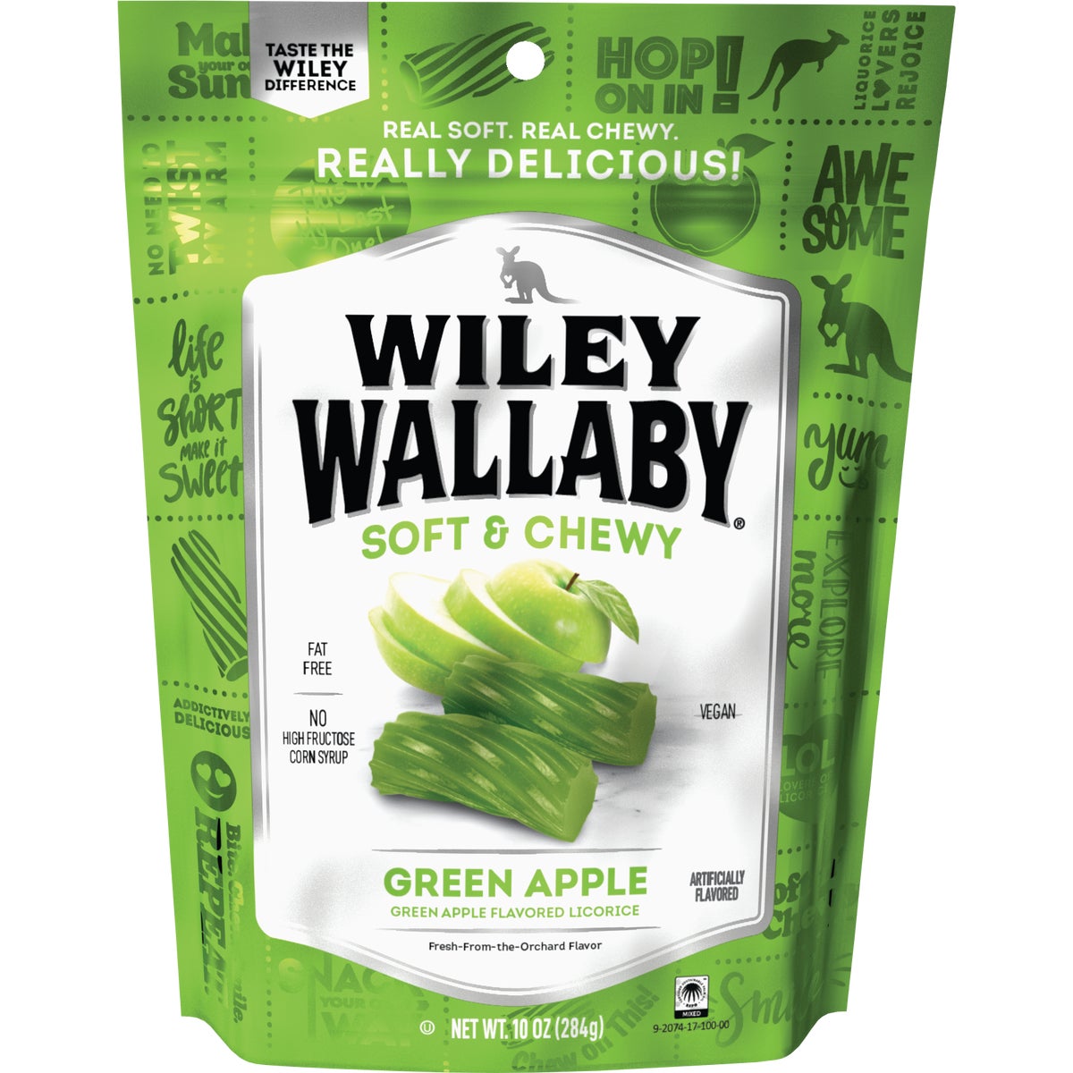 Wiley Wallaby Green Apple Licorice 10 Oz. Candy