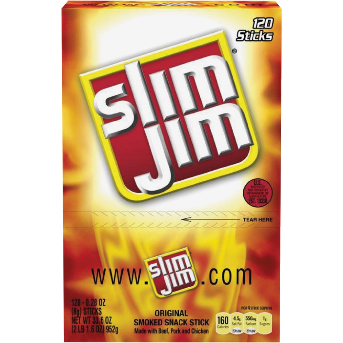 Slim Jim Original Flavor 0.28 Oz. Beef Stick