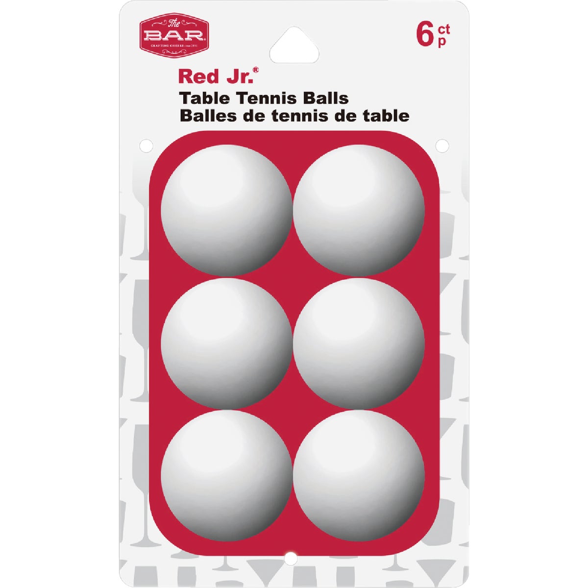 Jacent White Table Tennis Ball (6-Pack)