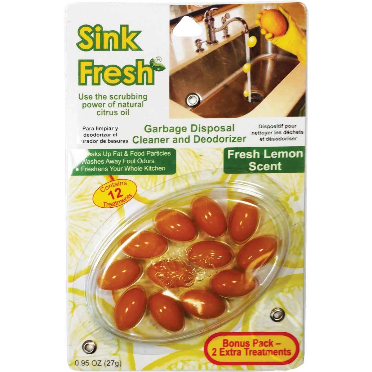 Sink Fresh Garbage Disposer Cleaner & Deodorizer (12-Pack)