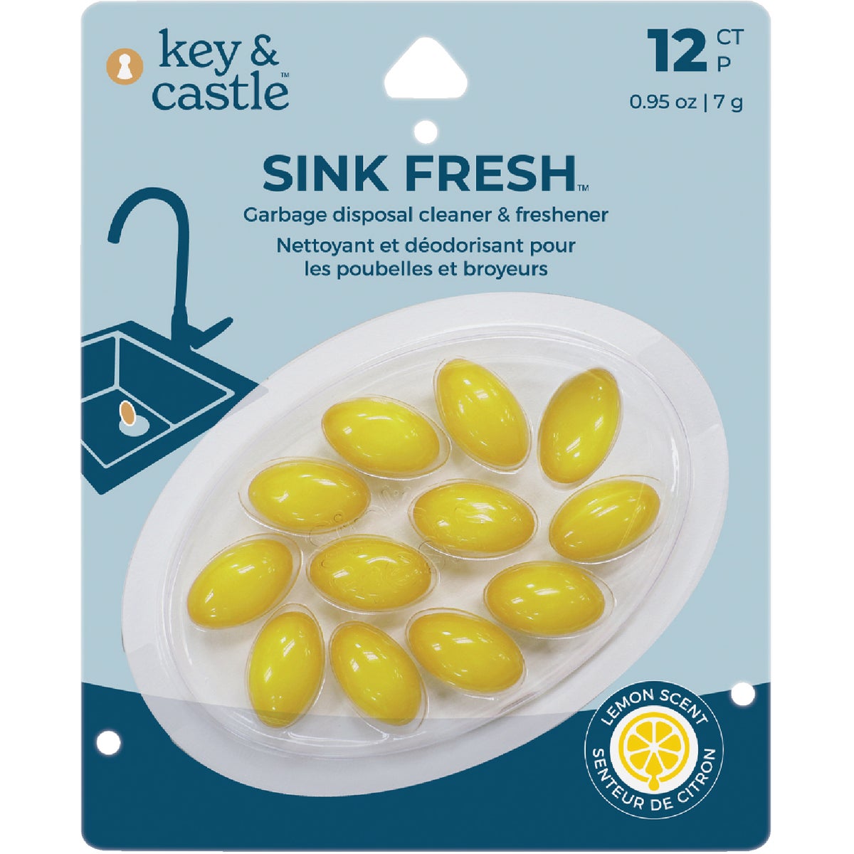 12PK LMN SINK DEODORIZER