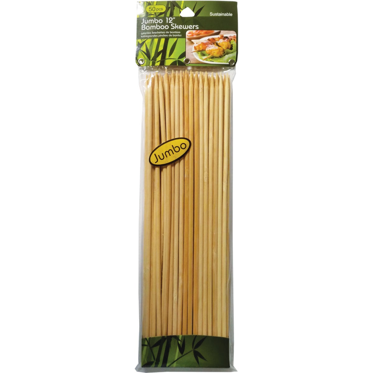 Jacent 12 In. Bamboo Skewer (50-Pack)