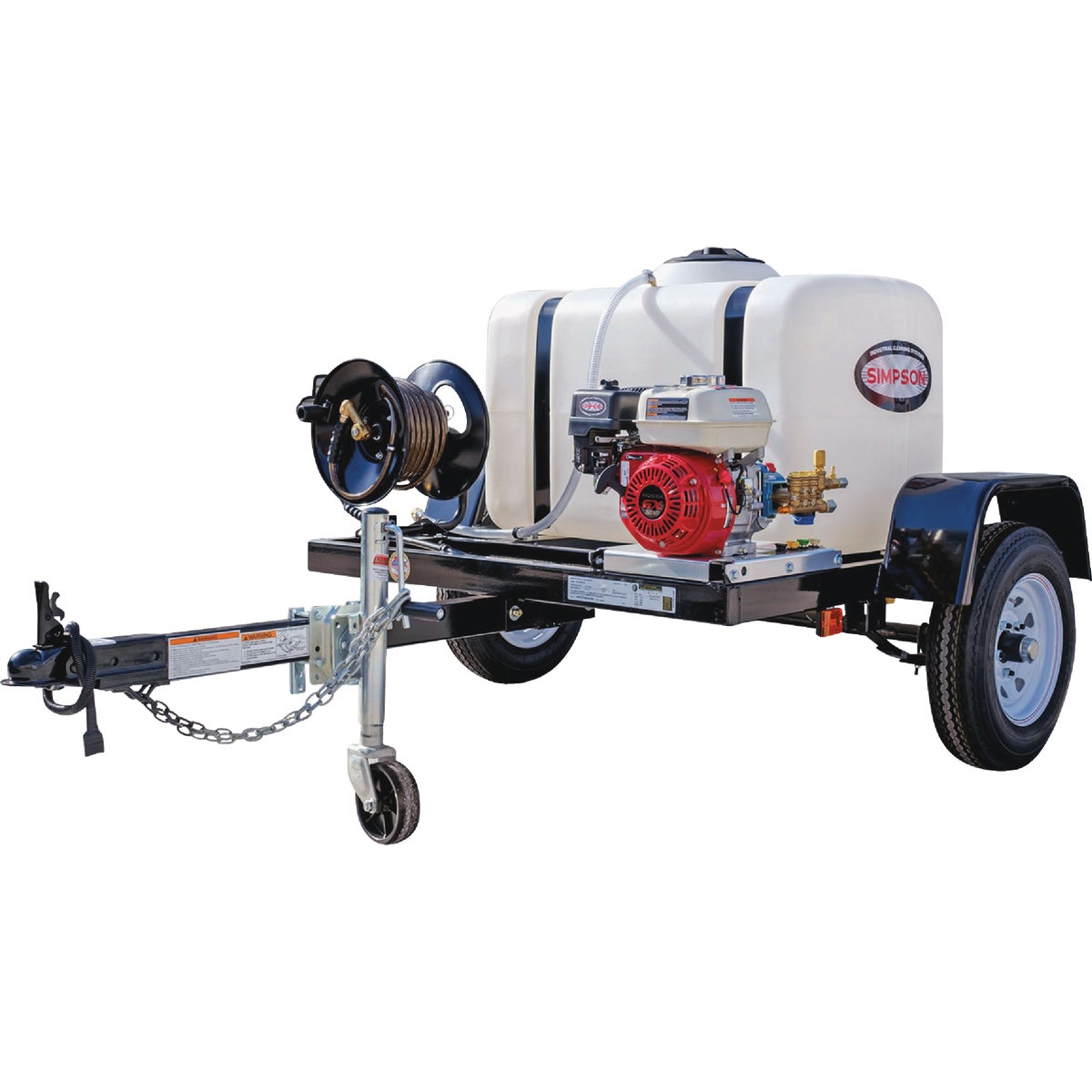 Simpson 3200 PSI 2.8 GPM Cold Water Professional Gas Pressure Washer Trailer
