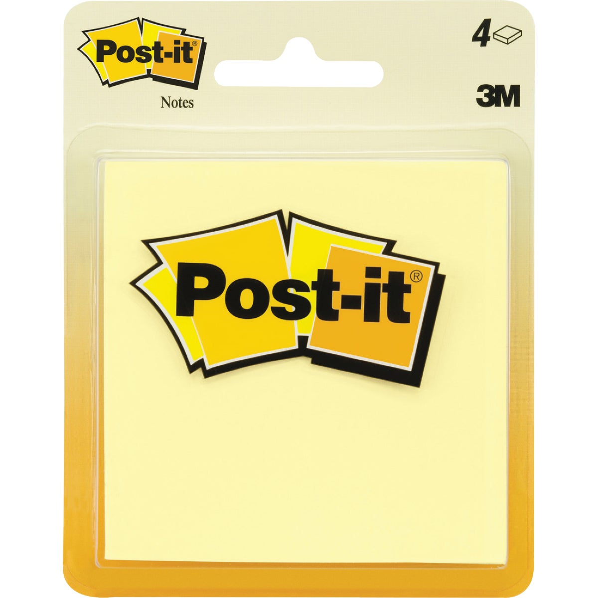 4PK 2-7/8″ YEL POST-IT